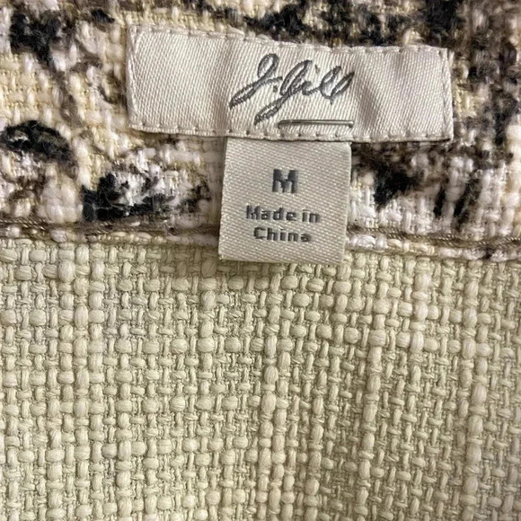 J Jill vintage blazer button front floral 100% cotton Medium - Picture 7 of 8